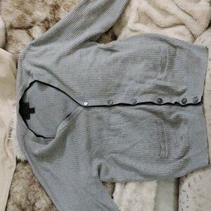 Jos A. Bank grey cardigan